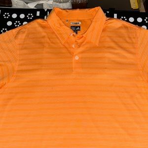 Adidas orange polo golf shirt XL